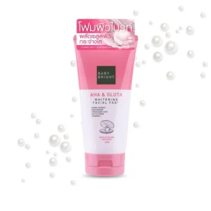 Baby Bright AHA & Gluta Whitening Facial Foam -120g