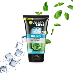 Garnier Men Oil Clear Clay D-Tox Deep Cleansing Icy Face Wash -100gm
